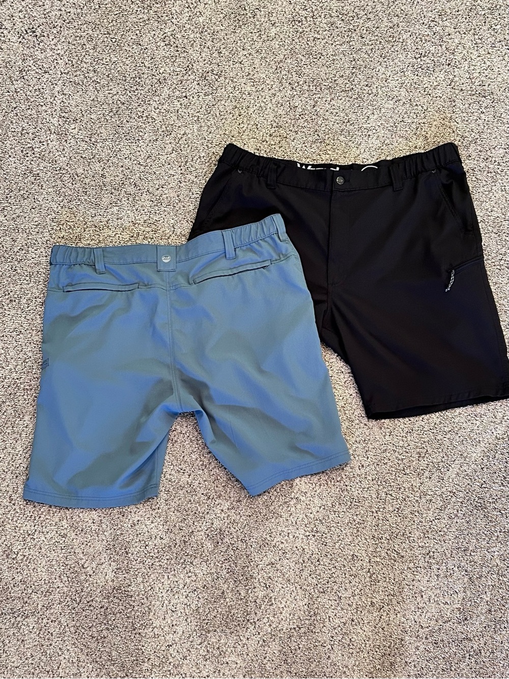Wrangler SET of 2 Field Utility Lightweight Cargo Shorts Black & Blue Men’s 42